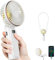 TUNISE Ventilateur portable à main, ventilateur rechargeable, 4000mAh, réglable à 180°, 6 vitesses, affichage de la charge en temps réel, ventilateur pliable rechargeable par USB
