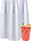 e!Orion Vasos de Plástico Desechables de Polipropileno - Vasos Transparente de Bebida Reutilizable, Material Ecológico - Ideal para Fiesta, Bodas Cumpleaños y Navidad - 350 ml, 50 Unidades