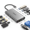 Omars Docking Station, Hub USB C con Triplo Display Dual HDMI con VGA Adaptador USB C Docking Station multiporta 2 HDMI 4K, Gigabit Ethernet RJ45, PD 100W, 4 USB, SD/TF para MacBook Pro/Air
