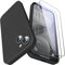 GOODVISH 3 in 1 Designed for iPhone 14 Plus (6.7) Liquid Silicone Case 2022, with 2 Pack Screen Protector, Shookproof, Anti-Scratch Gel Rubber Slim Phone Cover [360° Full Protection], Space Black