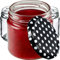 KADAX fi66 Lot de 20 bocaux à confiture, 200 ml, avec couvercle Twist-Off, hermétiques, passent au lave-vaisselle, en verre épais