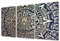 TUMOVO Mexikanische Wandkunst, Gemälde, Azteken-Kalender, Schlafzimmer, Wohnzimmer, Wanddekoration, Azteken-Sonnenstein, gerahmte moderne Bilder, Leinwanddrucke, Bürodekorationen, 91.4 cm Bx61 cm H