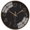 ALEENFOON 12 Pollici Orologi Da Parete Silenzioso Soggiorno Cucina Moderna Design Pendoli Da Parete 30cm Orologio Al Quarzo Appeso Orologio Da Parete (Nero-Oro Rosa)