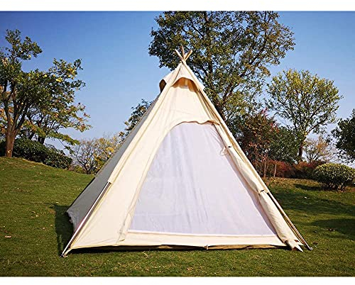 HOUKAI Outdoor Camping Indian Zelt Baumwollzelt 3-4 Personen Pyramidenzelt