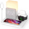 Caricabatterie Wireless, COLSUR Stazione di Ricarica Wireless 3 in 1 con Adattatore QC3.0 per iWatch Series SE 9 8 7 Ultra, AirPods Pro 2, Supporto di Ricarica a Digiuno per iPhone 16Pro Max/15/14/13