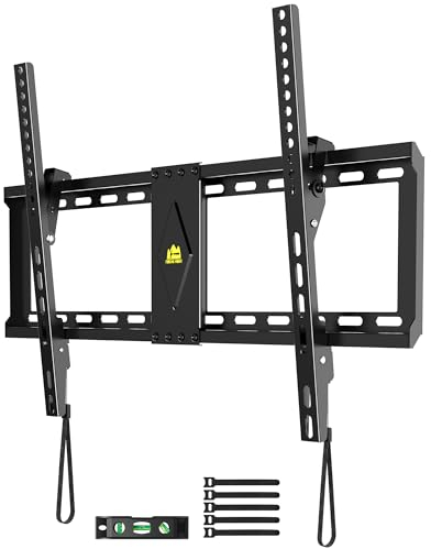 FORGING Mount Soporte TV Pared Inclinable Ultradelgado para 37-82 Pulgadas Plana & Curva LED LCD, Soporte Pared TV Articulado Carga de 60kg, MAX VESA 600x400mm, con Nivel de Burbuja