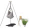 Tri-Pod Set Federwiege lichtgrau + Gestell moonstone