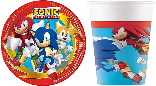 16-tlg. Set Kindergeburtstag Party Feier Fete Deko Motto Sonic