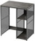 KirKical 3-Tier Coffee Bar Cabinet with Mini Fridge Space, Heavy-Duty Rustic Grey Microwave Stand Baker Rack, Utility Storage Organizer Shelf for Home Kitchen Dorm, Slate Grey