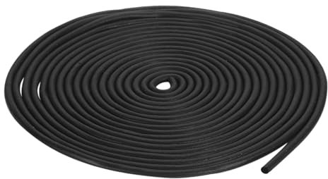 QUARKZMAN Nastro Tenuta Gomma Espansa, Diametro 4mm (5/32) Lunghezza 9 Metri (29,53 piedi) Gomma EPDM Rotonda per Guarnizioni Fai Da Te Magazzino Tappetini Tubi Schiuma Artigianato