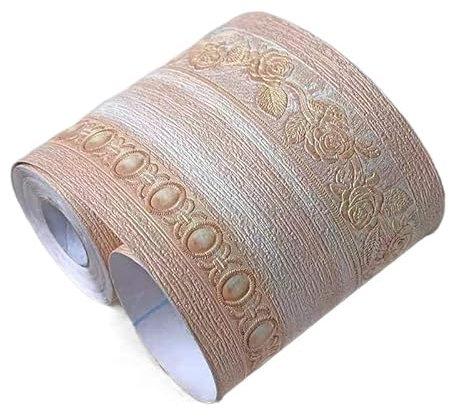 Cenefas De Papel Pintado Pegatinas de borde de pared en relieve DIY, vinilo impermeable for decoración del hogar, papel tapiz autoadhesivo, pegatina de línea de cintura for pies, decoración de cocina