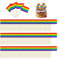EHDWXVZM 200 Piezas de Banderas de Palillos de Dientes de Seis Colores, Banderas de Palillos de Dientes, Decoraciones de Fiesta del Orgullo, palitos de decoración para Pasteles del Orgullo