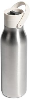 Circular & Co 500ml Recycled Stainless Steel Reusable Drinks Water Bottle – Insulated, Double Walled, Ecofriendly – Leakproof, Lockable Lid – Dishwasher Safe, BPA & Melamine Free (Pebble White)