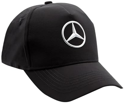 Generisch Mercedes-Benz Basecap mit Stern, Schwarz, 5 Panel, 3D-Logo