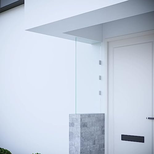 XGWKCNV Lawn & Garden Side Panel for Door Canopy Transparent 50x100 cm Tempered Glass Outdoor Living