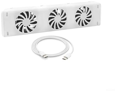 EasyByMall Smart Radiator Fan, 3.0 Radiator Fan Smart Radiator Booster Extension Set Ventilator Fan, For Underheaters And Radiators, Speed 1-10 Gears(Extension kit)
