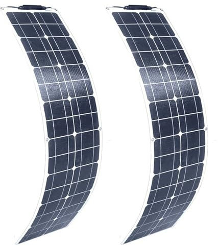 LwiftGal 200W Solar Panel Kit Flexible Solar Módulo Solar Fotovoltaico para Campervan, Caravana, Barco, Casa, Coche, Cobertizo
