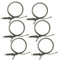 6 pezzi per pesca alla carpa linea centrale carpa clip per capelli Rig legato connettore girevole accessorio (FBA-LC210)