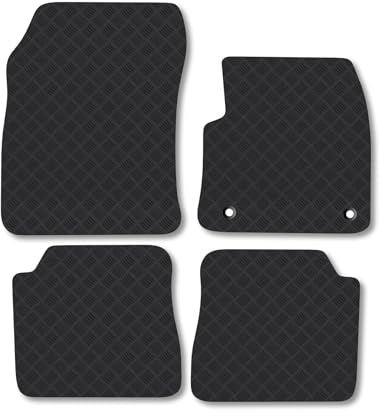 Citroen e-C4 (2020+) 3mm Rubber Car Mats | Tailored Fit Durable Floor Mats Full Coverage Protection Waterproof Accessories Easy Clean Anti Slip Made in the UK