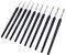 PHENOFICE Detail Paint Brush Set 10pcs Acrylic Paint Brush Detailing Pens for Nail Art Face Painting Miniatures Models and Action Figures Comfortable Grip Versatile Use