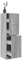 Myheimly Apothekerschrank Grau Sonoma 40x41x144,5 cm Holzwerkstoff