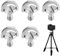 5 PCS Tornillo D-Ring 1/4 para Montaje de Cámara, Tornillos Universales para Trípode y Monopié, Adaptador de Placa de Liberación Rápida para Accesorios Fotográficos