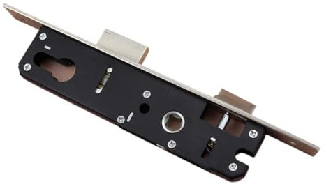TUOYDJA Zylinderschloss, TüRzylinder Schwarze Mutise Türschloss Körperrahmen Gleitstahl Sicherheitseingang Türarmaturen(25mm)
