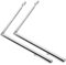 MAGICLULU 2 Pièces Règle Xunlong Divin Canne à Pêche Tige De Détection Radiesthésie Tiges Mystique Pour Pliant Équipement Paranormal Esprit Double Portable Silver Le Fer