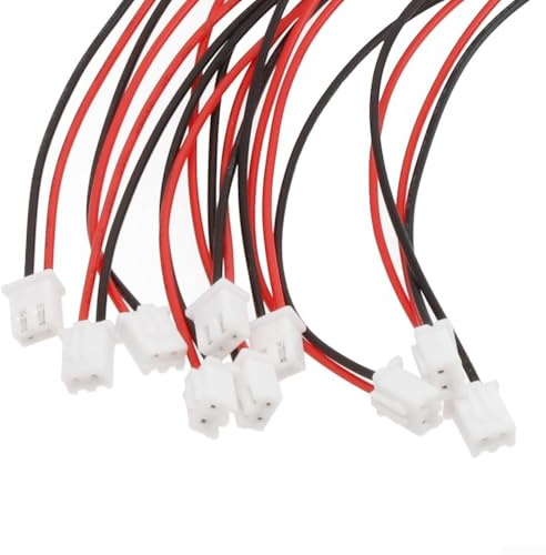 Honseadek Für JST-Stecker, für JST XH2 2.0 PH 5-polig für JST-Stecker, Mini für JST-Buchse und mit 150 mm 24 AWG Kabel (2p)