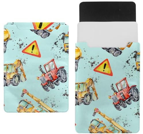 Laptop Sleeve Carry Case Protective Bag 14 inch, Waterproof Slim Computer Cover Bag for Tablet Notebook - Trucks Cars and Road Signs