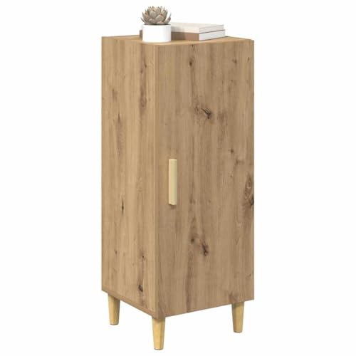 vidaXL Sideboard Artisan oak 34.5 x 34 x 90 cm Engineered wood, Stylish Rectangular Sideboard, Modern Storage Solution for Living Room, Functional Indoor Shelving, Compact Home Furniture