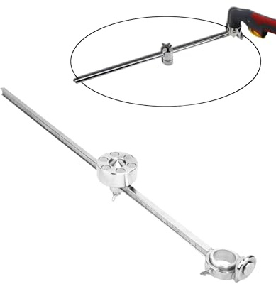 Plasma Cutting Compass, Stainless Steel Plasma Cutter Torch, Circle Guide Roller Wheel Compass, Cutting Tool Accessories with Scale Ruler Gauge, Torch Circle Guide Roller for AG60/SG55