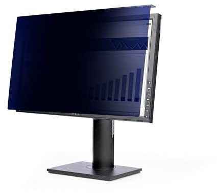 StarTech 21,5 Zoll 16:9 Monitor Blickschutzfilter, Haengefilter aus Acryl | Sichtschutzfolie, Displayschutz, Microlouver, 60 Grad Sichtwinkel, Aufhaengung, Augenschutz, IT-Profi