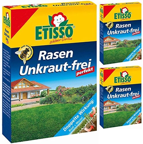 3 x ETISSO Rasen Unkraut-frei perfekt 2x200 ml Unkrautvernichter