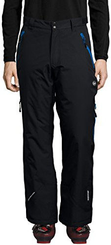 Ultrasport Herren Amud Ski-und Snowboard-Funktionshose, schwarz/blau, L