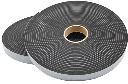 EPDM Zellkautschuk Moosgummi Dichtungsband – 1 Rolle (10 m) | Breite: 40 mm, Dicke: 2 mm | selbstklebend, einseitig | Premium-Qualität mit Geld-zurück-Garantie (40x2mm - 10m)