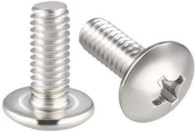 sourcing map Machine Screws, M4x10mm Phillips Screw, 304 Stainless Steel, Fasteners Bolts 20Pcs