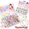 WinWonder Bambini Perline,1150 PCS Perline Colorate dei Bambini Fare Gioielli Braccialetti Necklace Kit perline lettere per Ragazze