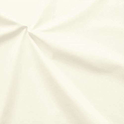 100% Baumwolle Inlett Einschütte 'sanforisiert' Farbe Creme-Weiss