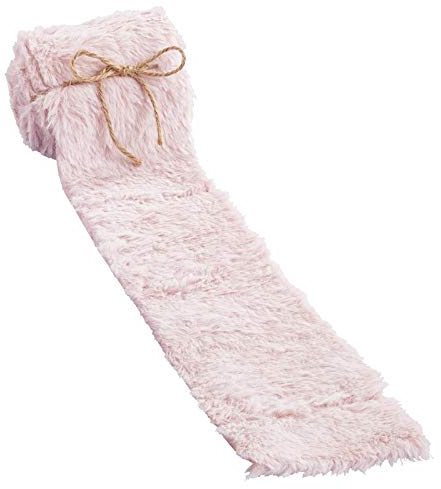 Edles Tisch-Band KUNSTFELL ROSA Tisch-Läufer Tisch-Deko Baby-Shower-Party Taufe Mädchen Geburtstags-Dekoration Hochzeits-Deko Zubehör