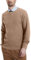 Kallspin Men's Wool Blend Jumper Sweater Crewneck Cable-Knit Pullover Sweater (Coffee, L)