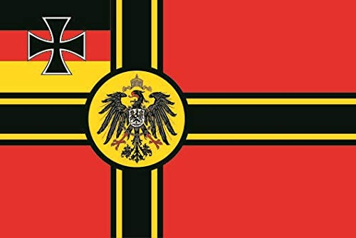 U24 Fahne Flagge Deutscher Widerstand Kriegsflagge Kaiser Adler Bootsflagge Premiumqualität 20 x 30 cm