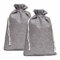 HERZWILD Jutesäckchen Säckchen Jutebeutel, Stoffbeutel Geschenksäckchen Sack Beutel f. adventskalender (grau-20X30cm-12pcs)