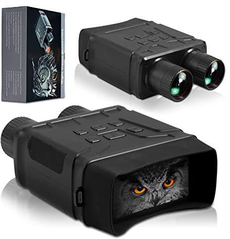 Nachtsichtgerät, R6 Digitales Nachtsicht 1080P Infrarot Nachtsichtbrille mit LCD Bildschirm für Vogelbeobachtung, Jagd, Spotting, Überwachun