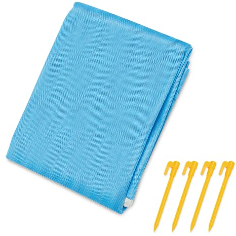 JEMIDI Anti-Sand-Matte 200x150cm - sandfreie Stranddecke Strandmatte mit Netztechnologie - Strandmatte Strandunterlage sanddurchlässig kompakt