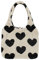 MEGAUK Damen Plüschhandtaschen Flauschige Tasche Plüsch Umhängetasche Cartoon Shopper Schultertasche Tote Bag für Uni Arbeit Schule (07321 Herz)