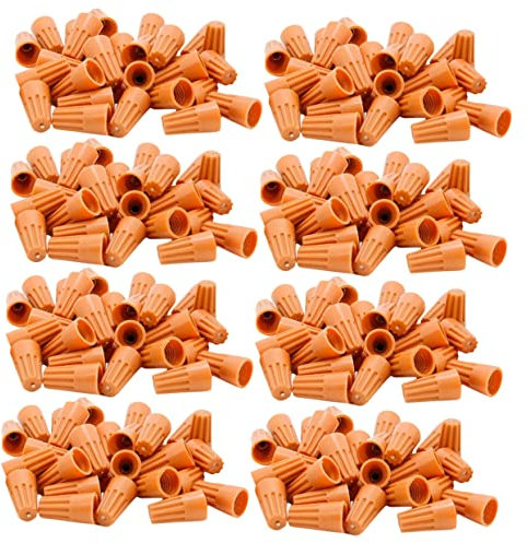 CORHAD 500pezzi Connettori Elettrici Isolati Cappucci Per Cavi Con Molla Anticaduta Per Connessione Sicura e Stabile Di Fili Elettrici