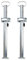 The Drive | 2X Anhänger Stützen mit Klemmhalter für PKW-Anhänger | Stelzfuß | Fallstützen | Anhängerstütze | Länge: 700mm Ø: 48mm