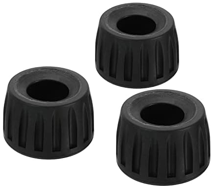 PATIKIL Universal 17mm ID Rubber Tripod Feet, 3 Pack Anti-Slip Tripod Replacement Parts for Camera Tripods Monopod, Black