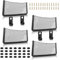 AHAQU 4pcs Storage Nets for Campervans, 42x21cm Elastic Storage Net with Plastic Frame, Van Motorhome Caravan Boat Car Storage Solutions Accessories for Storing Phone, Water Bottle, Toiletry